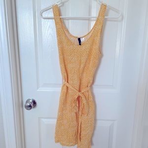 Women Summer Tank Dress Swimsuit Cover Mini Yellow Sundress Casual Holiday 4